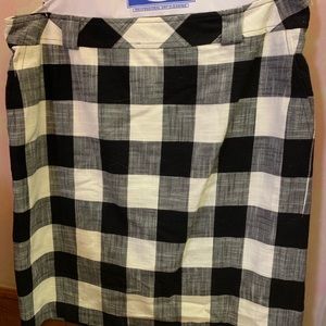 Talbots checkered skirt